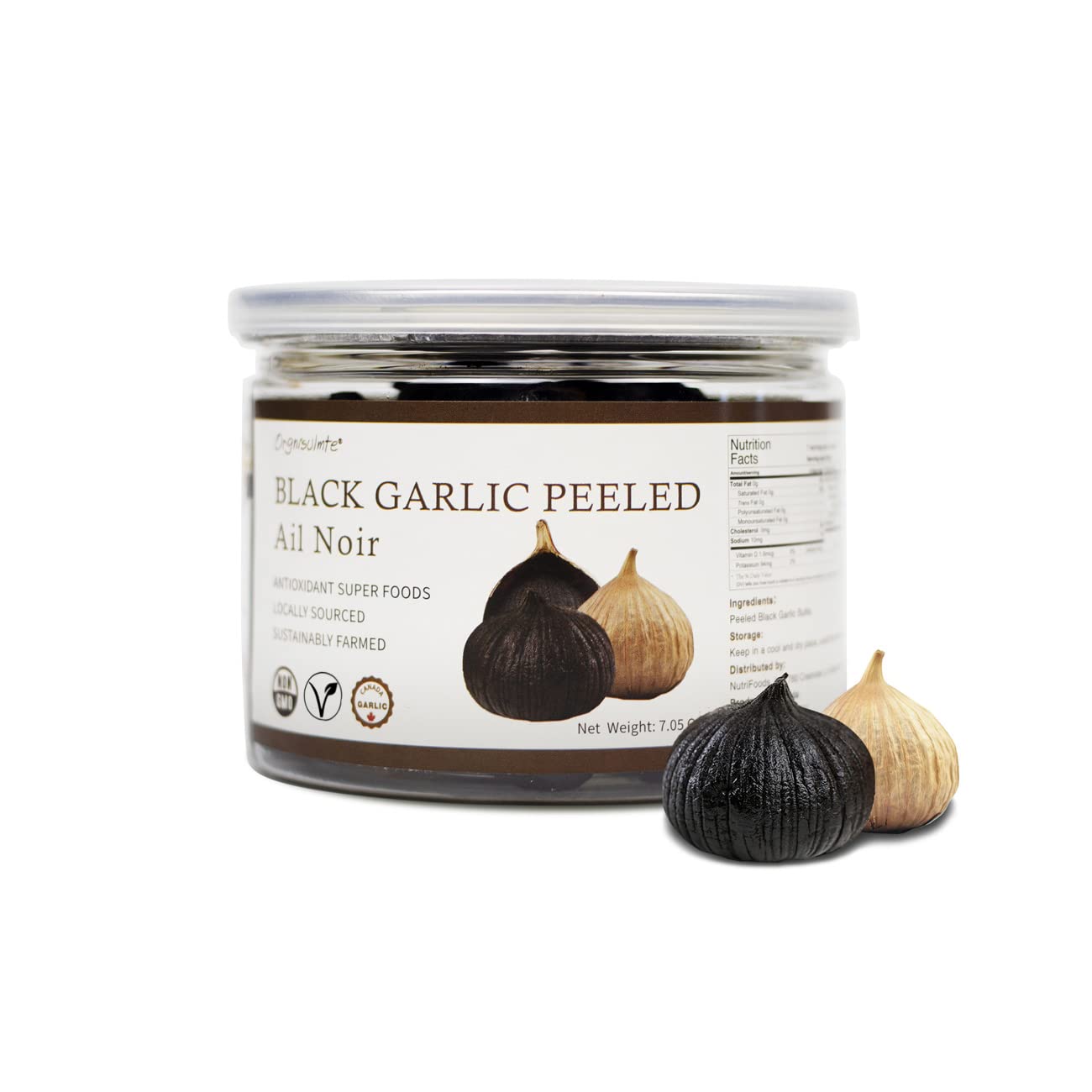 Amazon.com : Orgnisulmte Peeled Black Garlic Cloves Fermented for